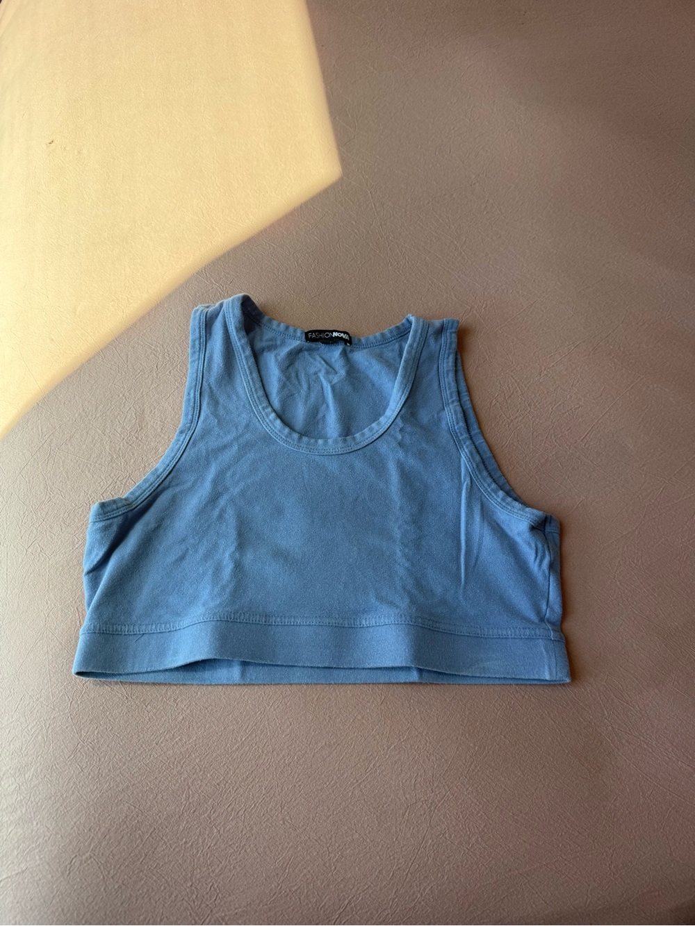 Fashion Nova purple Cropped Tank Top - Women's Sleeveless Scoop